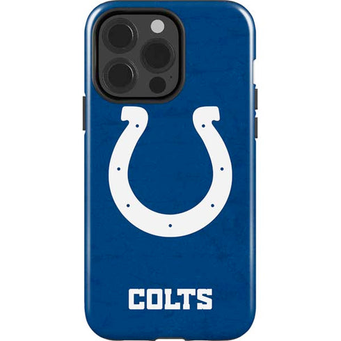 NFL Indianapolis Colts Distressed iPhone 15 Pro Impact Case
