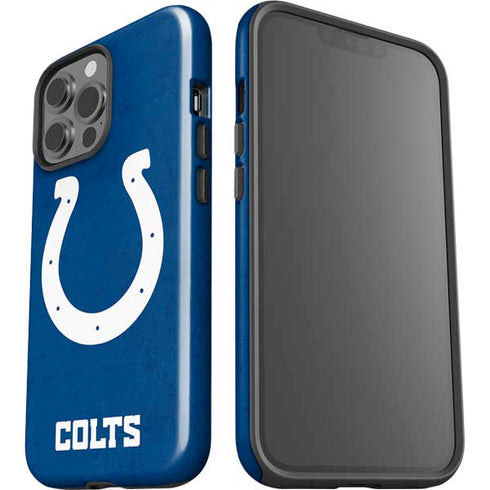 NFL Indianapolis Colts Distressed iPhone 15 Pro Max Impact Case