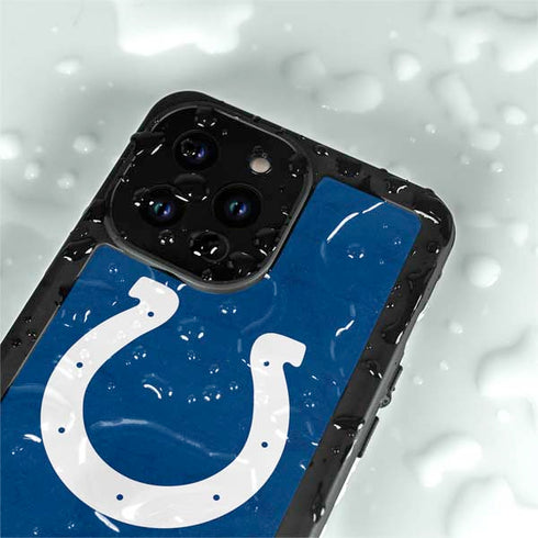NFL Indianapolis Colts Distressed iPhone 14 Pro Max Waterproof Case