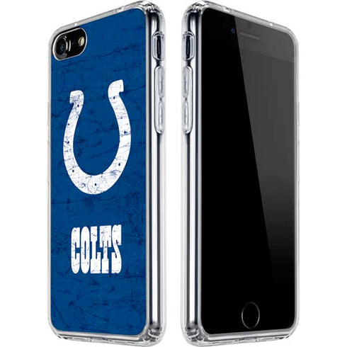 NFL Indianapolis Colts Distressed iPhone SE (2nd & 3rd Gen) Clear Case