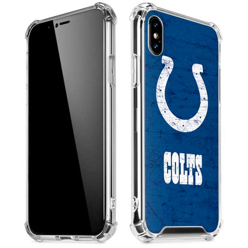 NFL Indianapolis Colts Distressed iPhone X/XS Clear Case