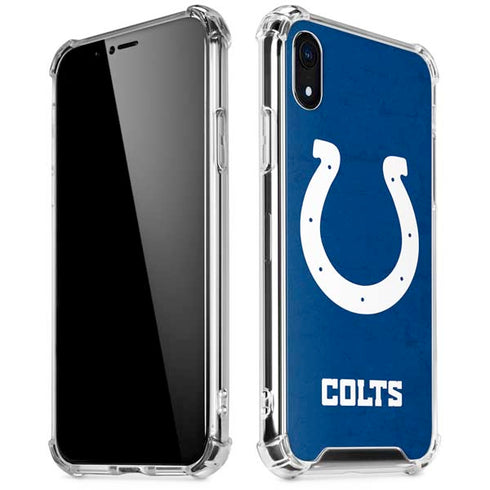 NFL Indianapolis Colts Distressed iPhone XR Clear Case