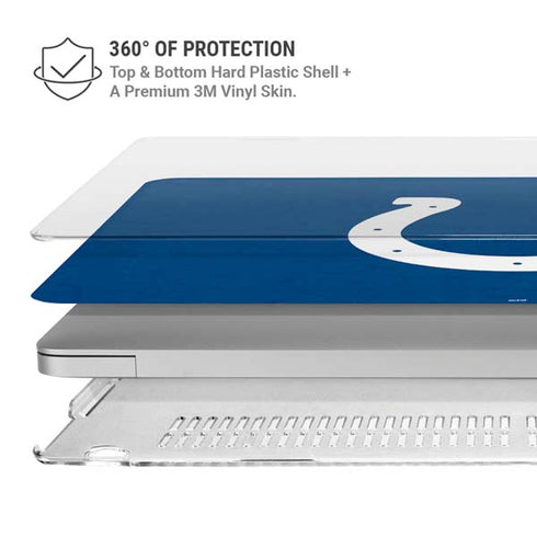 NFL Indianapolis Colts Distressed MacBook Air 13in M1 (2021) Case plus Skin