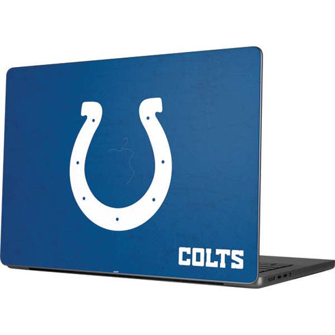 NFL Indianapolis Colts Distressed MacBook Pro 14in (2021-24) Skin