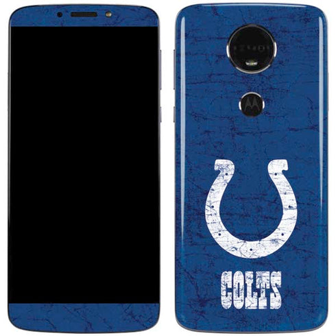 NFL Indianapolis Colts Distressed Moto E5 Plus Skin