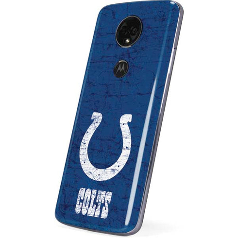 NFL Indianapolis Colts Distressed Moto E5 Plus Skin