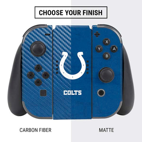 NFL Indianapolis Colts Distressed Nintendo Switch Bundle Skin
