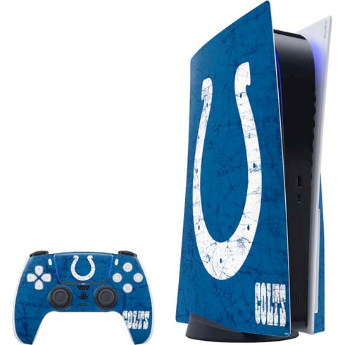 NFL Indianapolis Colts Distressed PS5 Bundle Skin