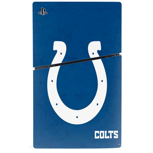 NFL Indianapolis Colts Distressed PS5 Slim Disk Console Skin