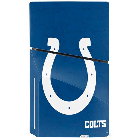 NFL Indianapolis Colts Distressed PS5 Slim Disk Console Skin