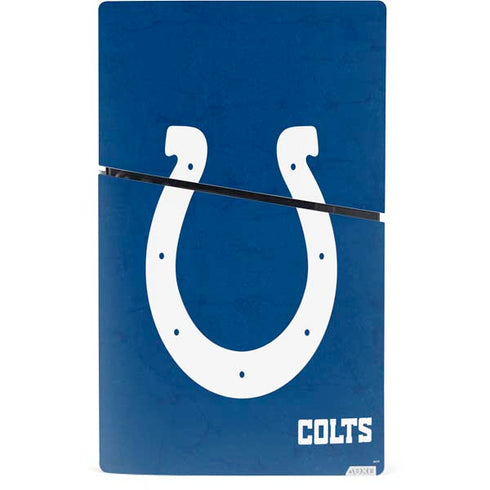 NFL Indianapolis Colts Distressed PS5 Slim Digital Edition Console Skin