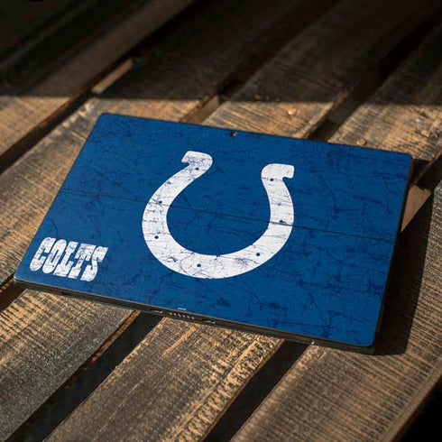 NFL Indianapolis Colts Distressed Surface Pro 6 Skin