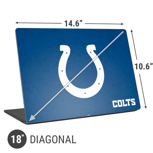 NFL Indianapolis Colts Distressed Universal Laptop 18in (14.6 x 10.6in) Skin