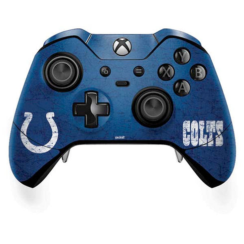 NFL Indianapolis Colts Distressed Xbox One Elite Controller Skin