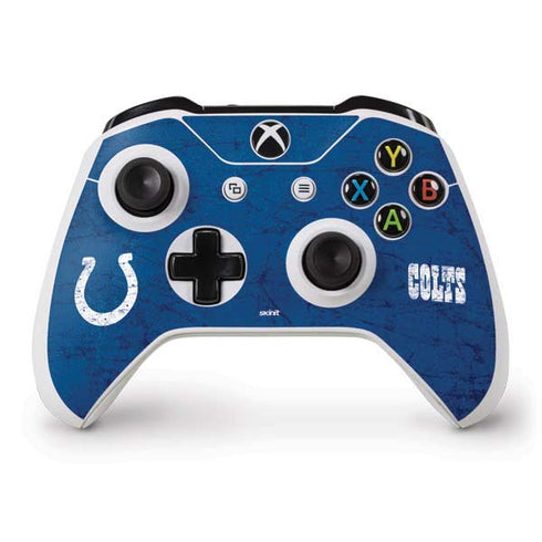 NFL Indianapolis Colts Distressed Xbox One S Controller Skin
