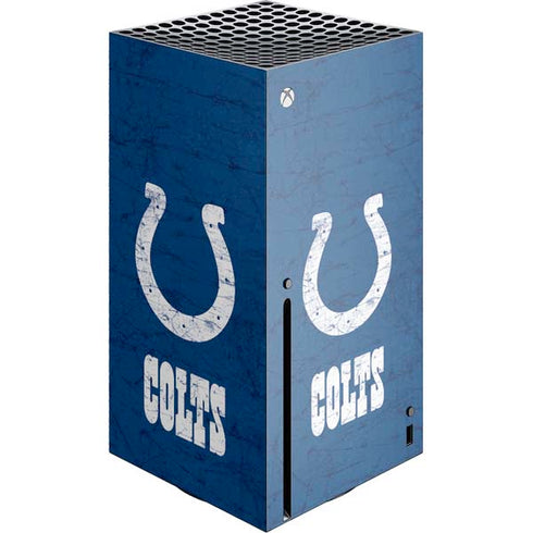 NFL Indianapolis Colts Distressed Xbox Series X Console Skin