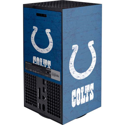 NFL Indianapolis Colts Distressed Xbox Series X Console Skin