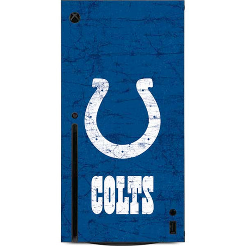 NFL Indianapolis Colts Distressed Xbox Series X Console Skin