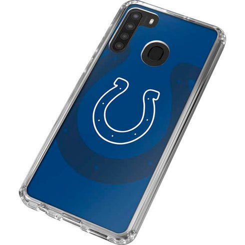 NFL Indianapolis Colts Double Vision Galaxy A21 Clear Case