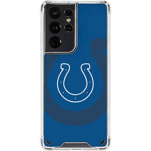 NFL Indianapolis Colts Double Vision Galaxy S21 Ultra 5G Clear Case