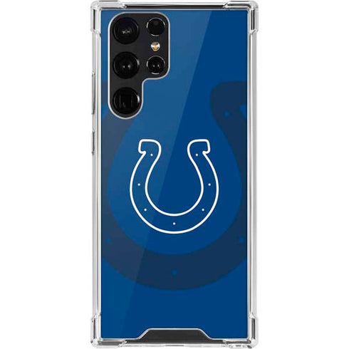 NFL Indianapolis Colts Double Vision Galaxy S22 Ultra Clear Case