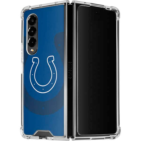 NFL Indianapolis Colts Double Vision Galaxy Z Fold4 5G Clear Case
