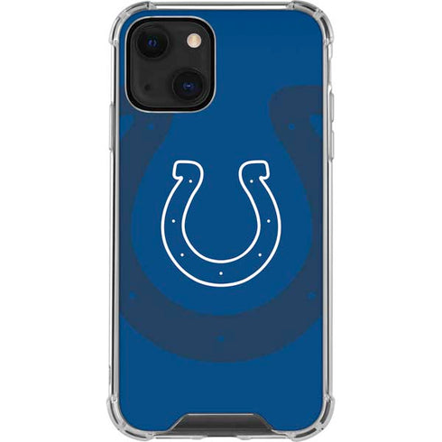 NFL Indianapolis Colts Double Vision iPhone 13 Mini Clear Case