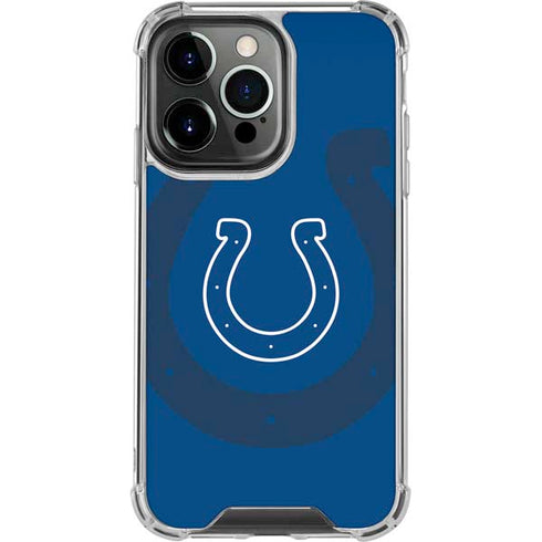 NFL Indianapolis Colts Double Vision iPhone 13 Pro Clear Case