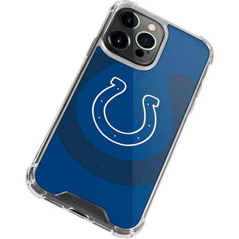 NFL Indianapolis Colts Double Vision iPhone 14 Pro Clear Case