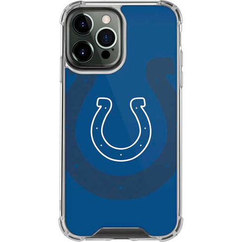 NFL Indianapolis Colts Double Vision iPhone 14 Pro Max Clear Case