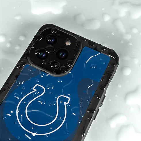 NFL Indianapolis Colts Double Vision iPhone 14 Pro Max Waterproof Case