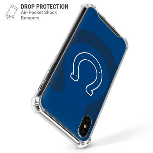 NFL Indianapolis Colts Double Vision iPhone XS Max Clear Case