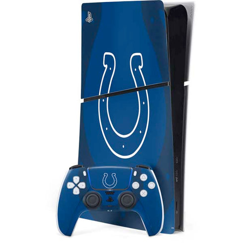 NFL Indianapolis Colts Double Vision PS5 Slim Digital Edition Console Skin