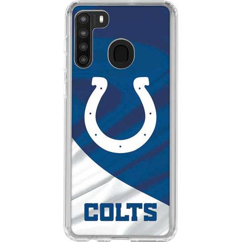 NFL Indianapolis Colts Galaxy A21 Clear Case