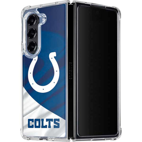 NFL Indianapolis Colts Galaxy Z Fold5 5G Clear Case
