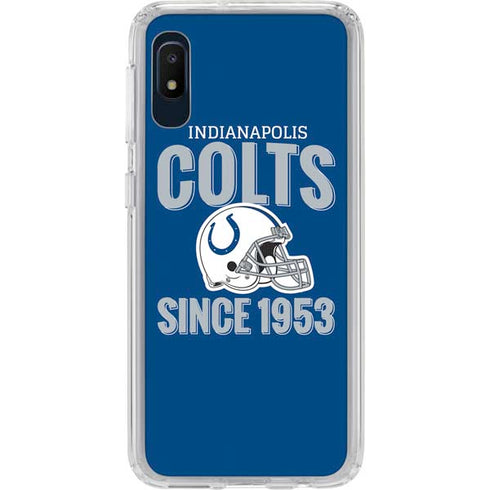 NFL Indianapolis Colts Helmet Galaxy A10e Clear Case
