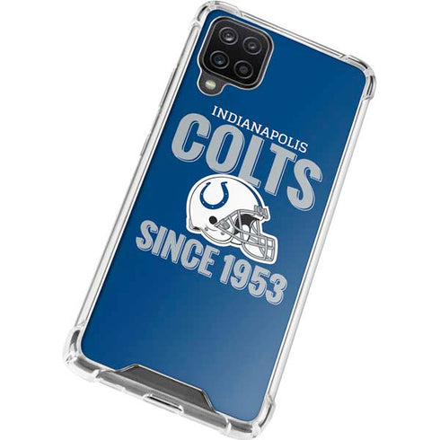 NFL Indianapolis Colts Helmet Galaxy A12 Clear Case