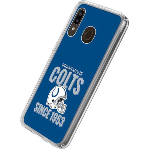 NFL Indianapolis Colts Helmet Galaxy A20 Clear Case