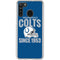 NFL Indianapolis Colts Helmet Galaxy A21 Clear Case