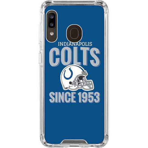 NFL Indianapolis Colts Helmet Galaxy A30 Clear Case