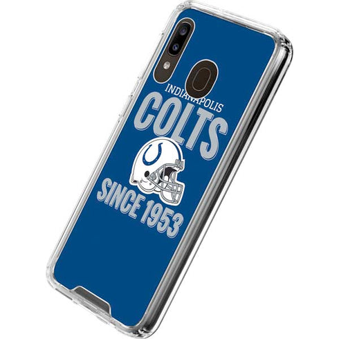 NFL Indianapolis Colts Helmet Galaxy A30 Clear Case
