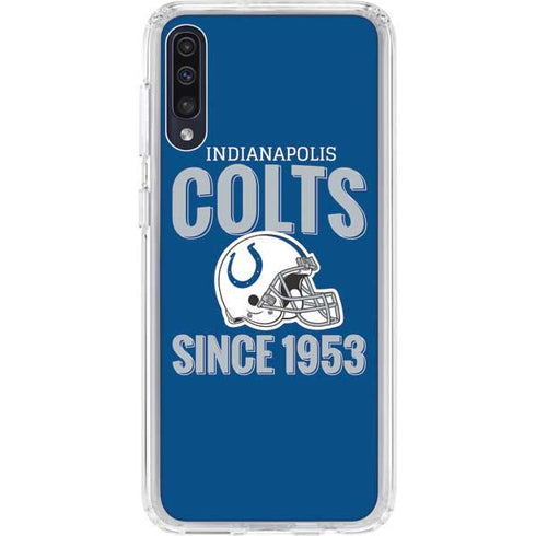 NFL Indianapolis Colts Helmet Galaxy A50 Clear Case