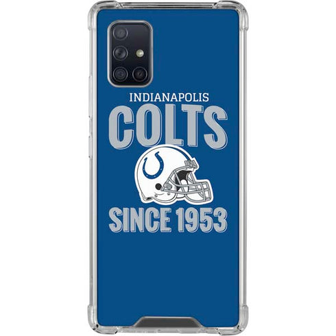 NFL Indianapolis Colts Helmet Galaxy A71 5G Clear Case