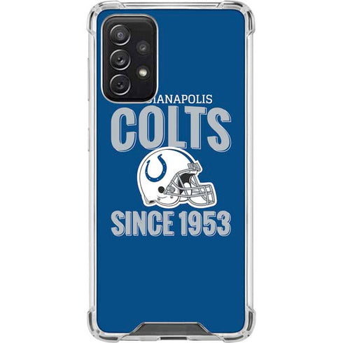 NFL Indianapolis Colts Helmet Galaxy A72 5G Clear Case