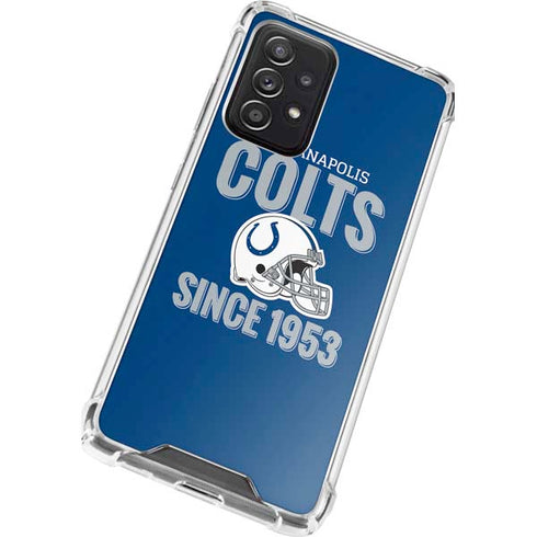NFL Indianapolis Colts Helmet Galaxy A72 5G Clear Case