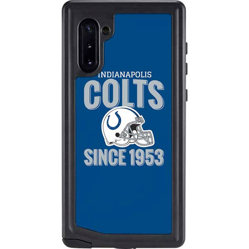 NFL Indianapolis Colts Helmet Galaxy Note 10 Waterproof Case