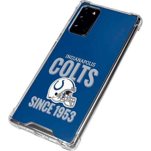 NFL Indianapolis Colts Helmet Galaxy Note20 5G Clear Case