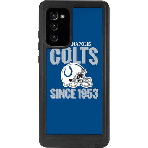 NFL Indianapolis Colts Helmet Galaxy Note20 5G Waterproof Case