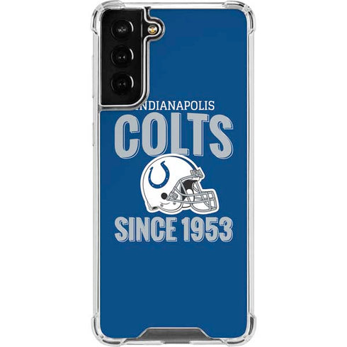 NFL Indianapolis Colts Helmet Galaxy S21 FE Clear Case