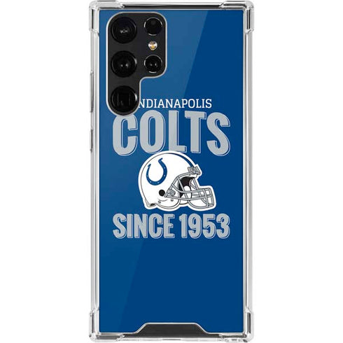 NFL Indianapolis Colts Helmet Galaxy S22 Ultra Clear Case
